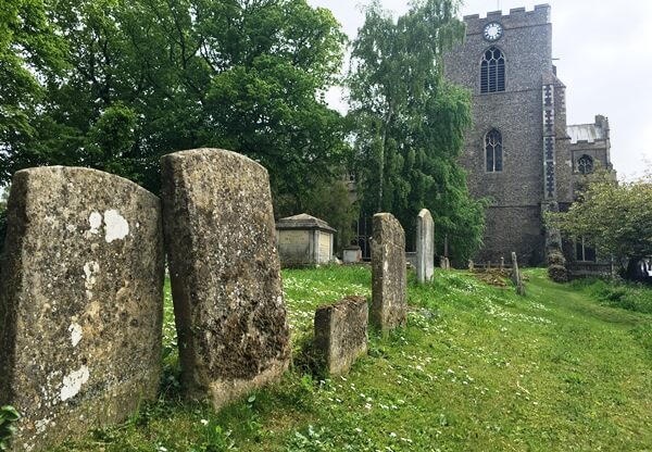 The Graveyard by St Mary's Church in Bury St Edmunds