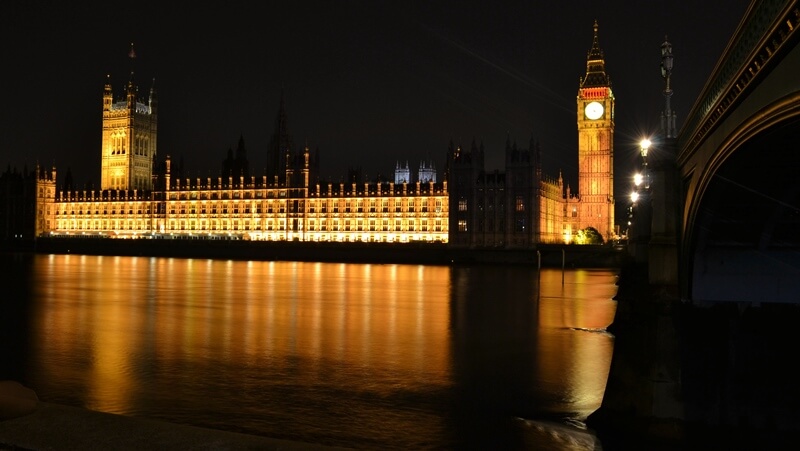 Westminster Palace across the water