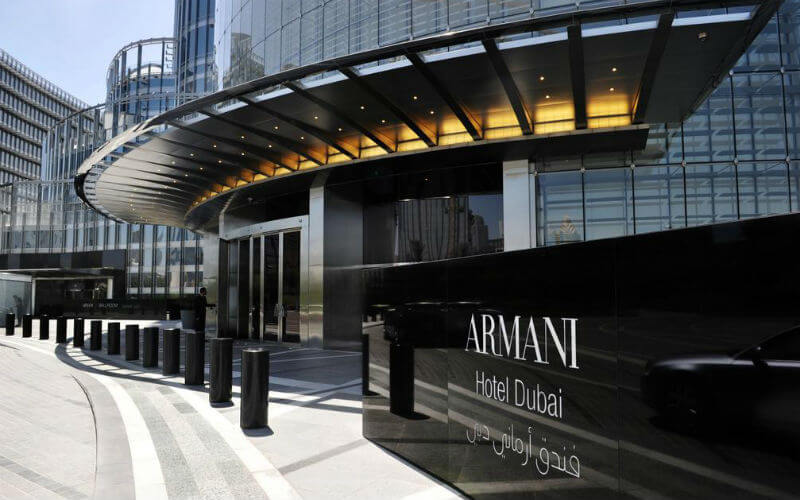 The Armani Hotel is luxurious