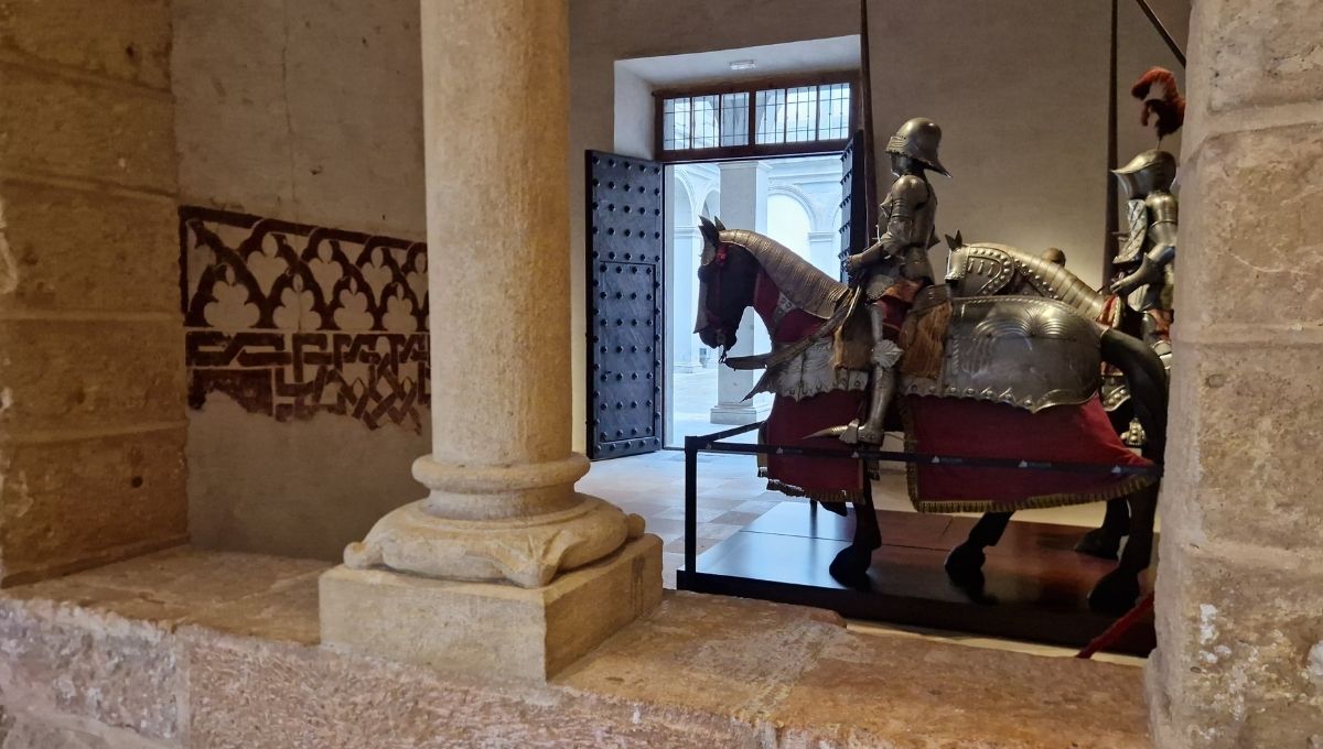 An armoured horse in the Alcazr of Segovia