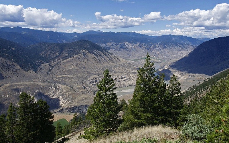 A view from Coyote point into Fraser Canyon