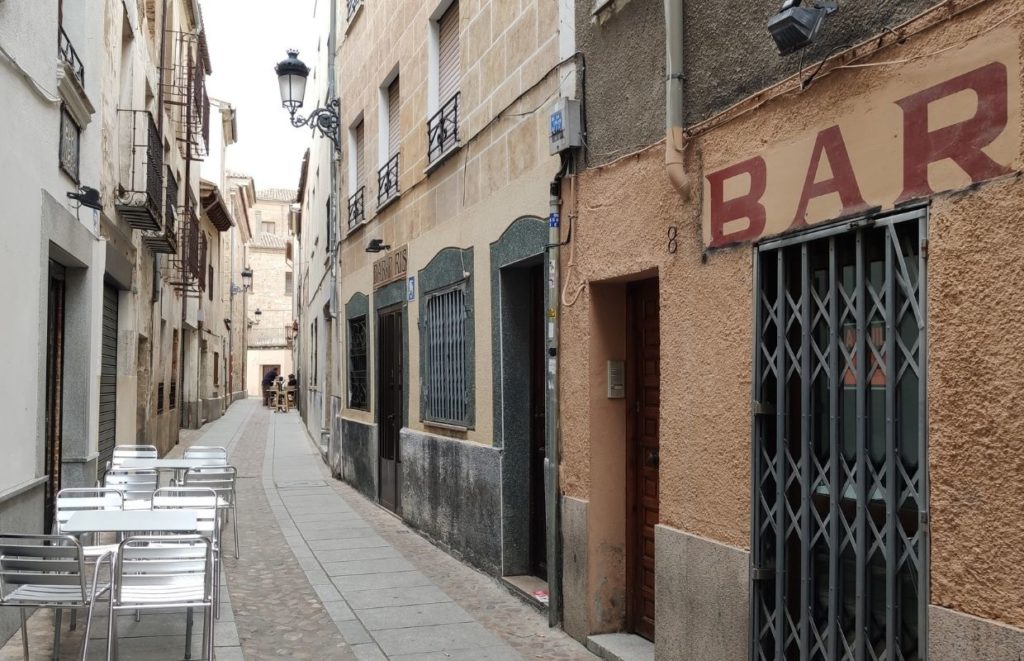 Calle Toro, a small street with a few bars in and one of my best things to do in Ciudad Rodrigo