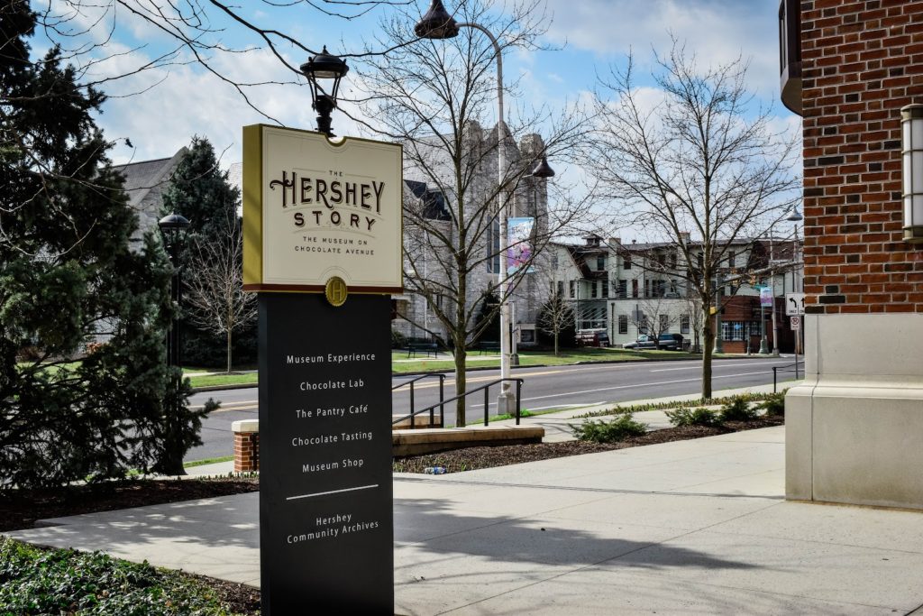 Hershey Story Museum Sign
