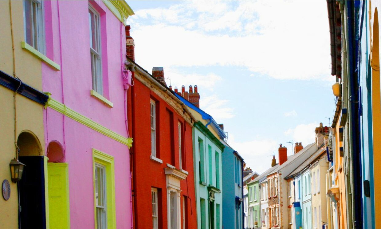 The coloured houses of Appledore