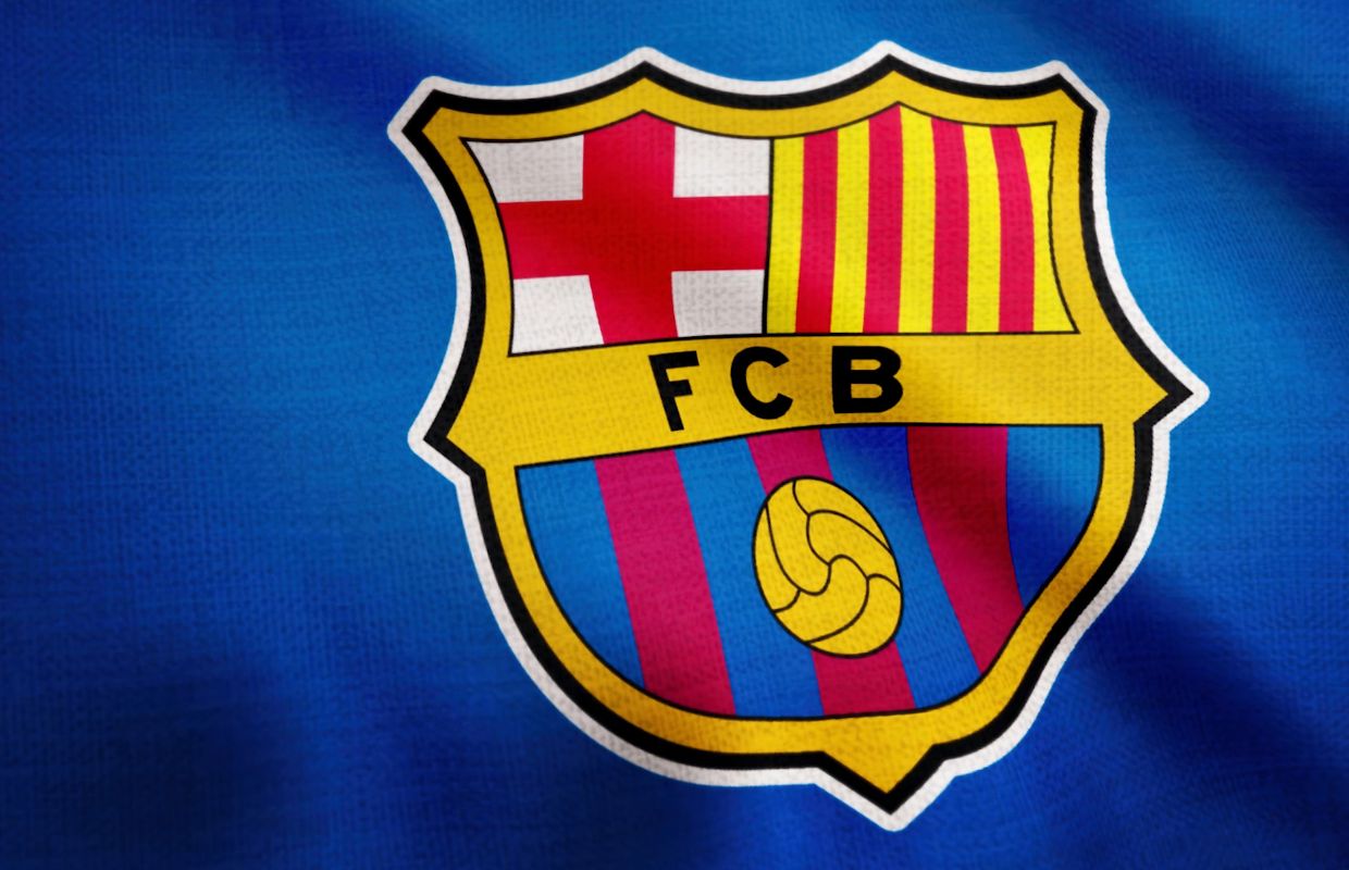 The club logo of FC Barcelona