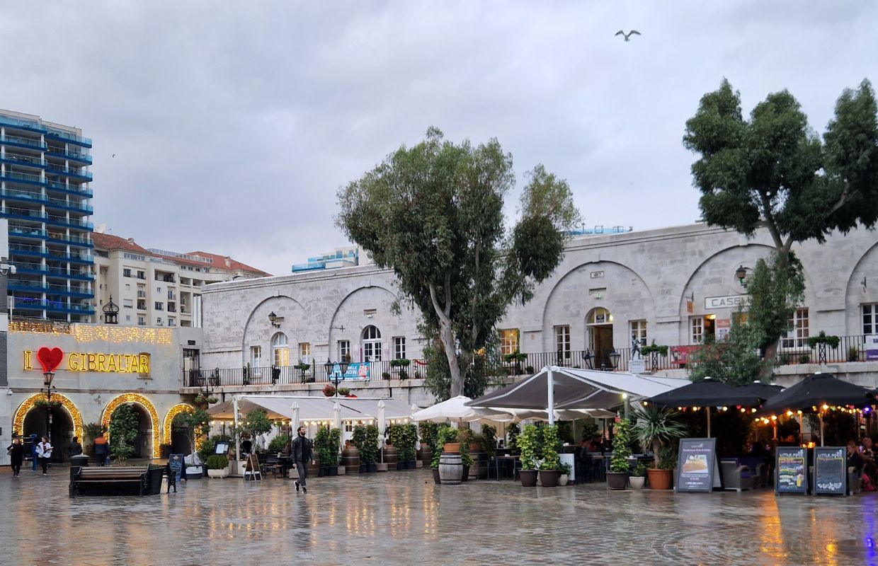 Grand Casemates Square in the rain