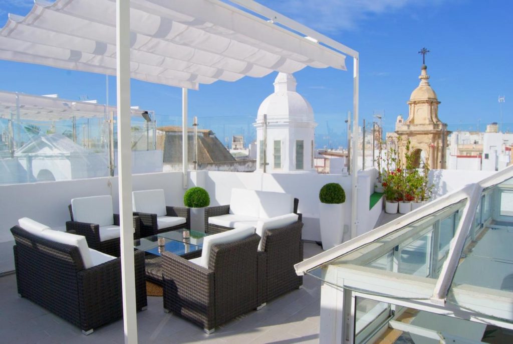 A view from the roof of the Hotel Las Cortes De Cádiz