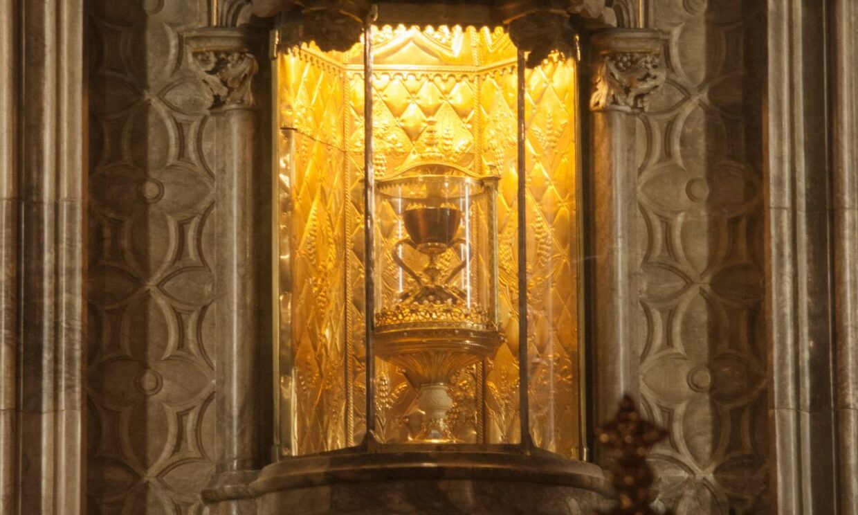 the Valencia Chalice which is claimed to be the real Holy Grail